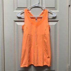 Lululemon Bright Orange Razorback Tank Top